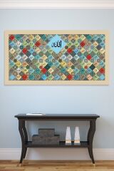 Esmaül Hüsna Allahın 99 Ismi Islami Dini Hat Kanvas Tablo