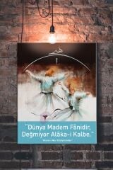 Risalei Nur Dervişler Saidi Nursi Islami Dini Hat Kanvas Tablo