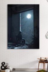 Şiirsel Yalnızlık Gece Ayışığı Sanatsal Kanvas Tablo (7 farklı ölçü)