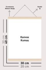 Kediler Sevimli Patiler Ip Askılı Kanvas Poster Tablo Duvar Dekoru