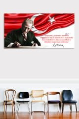 Atatürk Mustafa Kemal Makam Kanvas Tablo Resmi Kurumlar Okullara Uygun (7farklı ölçü)