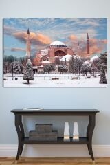 Ayasofya Ve Kış Muhteşem Kanvas Tablo