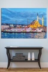 Istanbul Deniz Şehir Tarihi Yarımada Muhteşem Manzara Kanvas Tablo