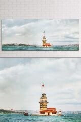 Kulesi Istanbul Şehir Manzara Tablosu