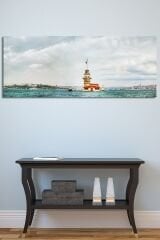 Kulesi Istanbul Şehir Manzara Tablosu