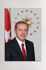 Recep Tayyip Erdoğan Kanvas Tablo