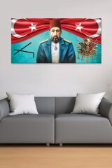 Sultan Abdülhamid Han Osmanlı Arması Çepni Simgesi Kanvas Tablo ( 7 Farklı Ölçü )