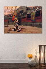 Jean Leon Gerome Pollice Verso Kanvas Tablo