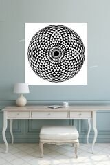 Yaşam Çiçeği Kutsal Geometri Sri Yantra Kanvas Tablo