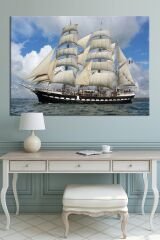 Gemiler Yelkenli Gemiler Deniz Kanvas Tablo