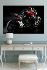 Motosiklet Motorcycle Dekoratif Kanvas Tablo