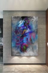 Soyut Sanatsal Dekoratif Kanvas Tablo