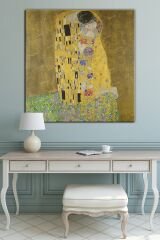 Gustav Klımt The Kiss Öpücük Dev Boyut Kanvas Tablo
