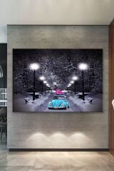 Renkli Vosvos Dekoratif Kanvas Tablo