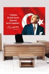 Atatürk Makam Panosu Tablosu Kanvas Tablo Resmi Kurumlar Okullar