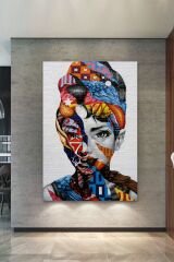 Woman Kadın Modern Sanatsal Dekoratif Kanvas Tablo