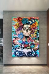 Ölüler Günü Modern Sanatsal Kanvas Tablo