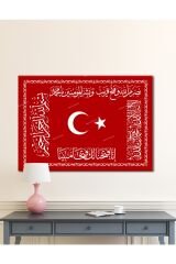 Osmanlı Sancağı Dini Islami Kanvas Tablo (6 Farklı Ölçü)