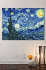 Yıldızlı Gece Starry Night Kanvas Tablo