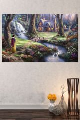 Pamuk Prenses Orman Doğa Manzara Doğa Çocuk Kanvas Tablo