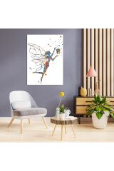 Diş Hekimlerine Doktorlara Hastanelere Özel Suluboya Efektli Dekoratif Kanvas Tablo