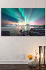 Kuzey Işıkları Dekoratif Kanvas Tablo