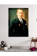 Mustafa Kemal Atatürk Portre Kanvas Tablo (8 Farklı Ölçü)