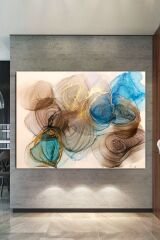 Soyut Sanatsal Muhteşem Kanvas Tablo