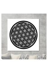 Yaşam Çiçeği Kutsal Geometri Sri Yantra Kanvas Tablo