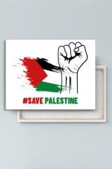 Filistin Kudüs Mescidi Aksa İslami Dini Hat Kanvas Tablo ( 7 Farklı Ölçü )