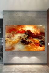 Renklerin Dansı Soyut Sanatsal Kanvas Tablo