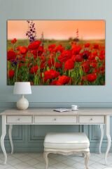 Gelincik Tarlası Dekoratif Kanvas Tablo