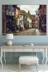 Taş Evler Tarihi Kasaba Manzara Kanvas Tablo