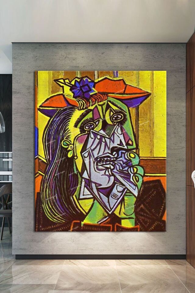 Pablo Picasso The Weeping Woman Ağlayan Kadın Kanvas Tablo 8 Farklı Ölçü