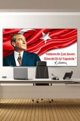 Atatürk Makam Panosu Tablosu Kanvas Tablo Resmi Kurumlar Okullar