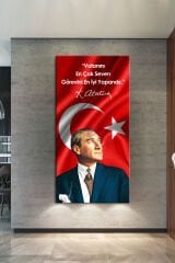 Atatürk Makam Panosu Tablosu Kanvas Tablo Resmi Kurumlar Okullara Uygun