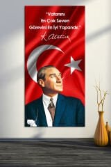 Atatürk Makam Panosu Tablosu Kanvas Tablo Resmi Kurumlar Okullara Uygun