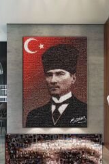 Atatürk Mustafa Kemal Puzzle Kanvas Tablo