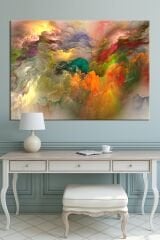 Renklerin Dansı Soyut Sanatsal Kanvas Tablo