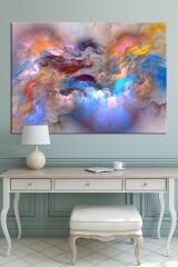 Renklerin Dansı Soyut Sanatsal Kanvas Tablo