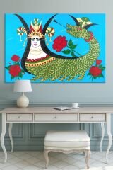 Şahmeran Dekoratif Kanvas Tablo