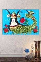Şahmeran Dekoratif Kanvas Tablo