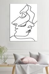 Yüzler Ve Suretler Dekoratif Kanvas Tablo