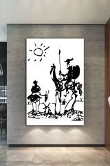 Pablo Picasso Don Kişot Don Quixote Kanvas Tablo