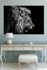 Aslan Kral Arslan Hayvanlar Alemi Kanvas Tablo