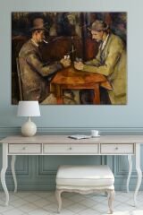 Paul Cezanne Kâğıt Oynayanlar Les Joueurs De Carte Kanvas Tablo Başyapıtlar