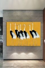 Kuşlar Zarif Kuşlar Dekoratif Kanvas Tablo