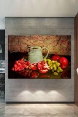 Meyveler Natürmort Sanatsal Kanvas Tablo (8 Farklı Ölçü)