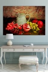 Meyveler Natürmort Sanatsal Kanvas Tablo (8 Farklı Ölçü)