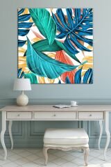 Palmiye Dekoratif Kanvas Tablo
